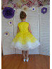 Yellow Flower Girl Dress Toddler Birthday Dress